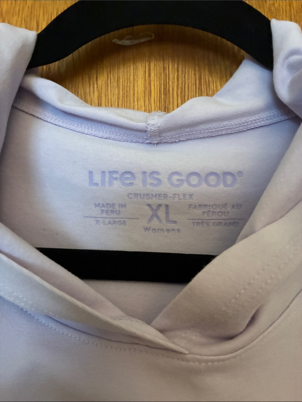 Life Is Good Lavender Crusher-Flex Hoodie with Floral Mandala - Picture 2 of 5